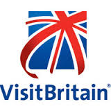 Bandiera inglese con la scritta Visit Britain